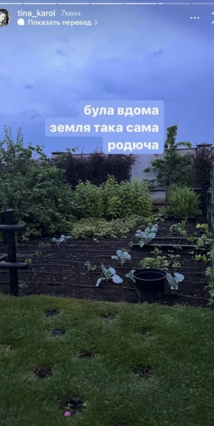 Поїла черешень та побачила протитанкові огорожі: Тіна Кароль вперше за 4 місяці війни повернулася додому (фото)