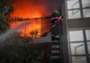 Ночью в Одесском районе горел ЖК «7 Небо»: подробности пожара
